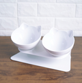 Tilted Cat Ear Pet Bowl