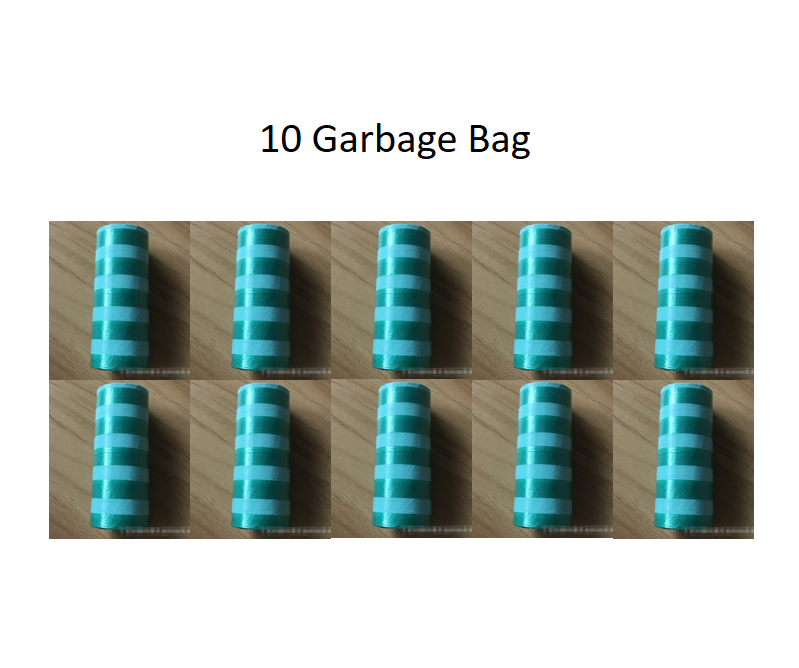 Cat Litter Scoop with Built-In Bag Holder - Garbage bag 10pcs