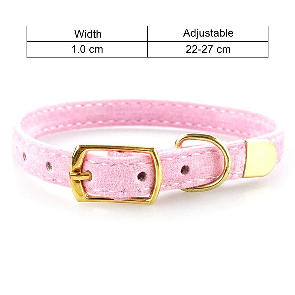 Flocked Fabric Cat Collar
