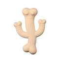 Cactus-Shaped Chew Toy for Dogs - Beige / Large