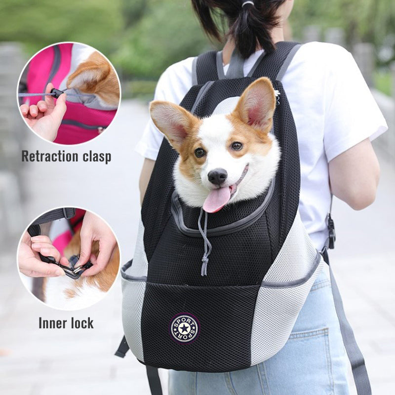 Two-Tone Dog Carrier Backpack