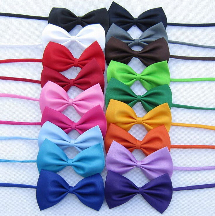Adjustable Solid Color Pet Bow Tie