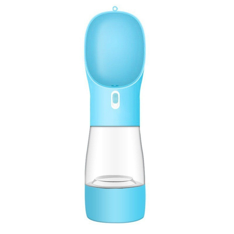 Wide-Mouth Dog Travel Water Bottle - Blue / Solid color
