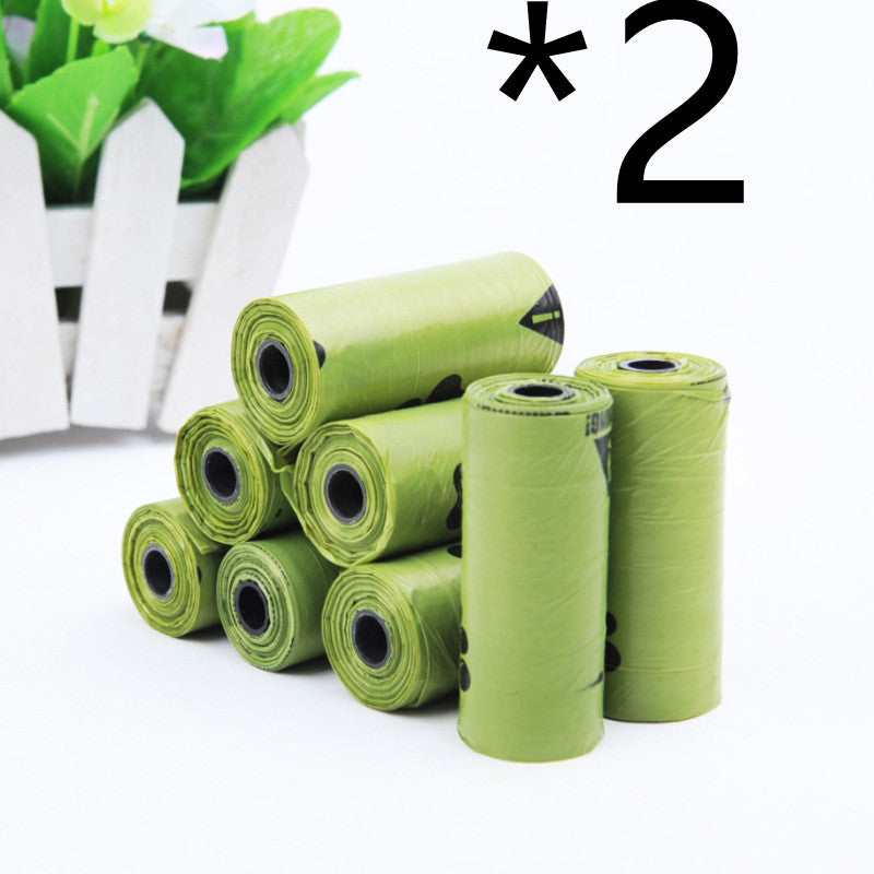 Green Dog Poop Bag Rolls