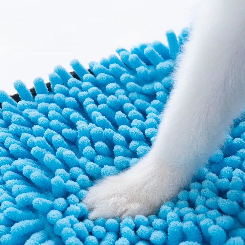 Microfiber Dog Towel with Hand Pockets
