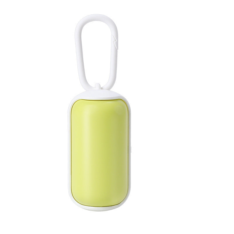 Portable Poop Bag Dispenser - Green white