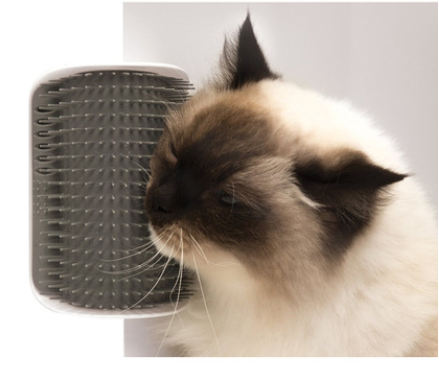 Cat Corner Self-Grooming Brush - Gray