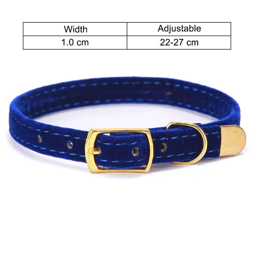 Flocked Fabric Cat Collar