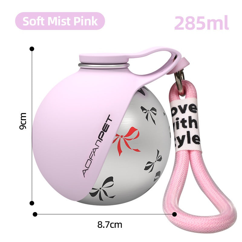 Dog Water Bottle with Waste Bag Dispenser