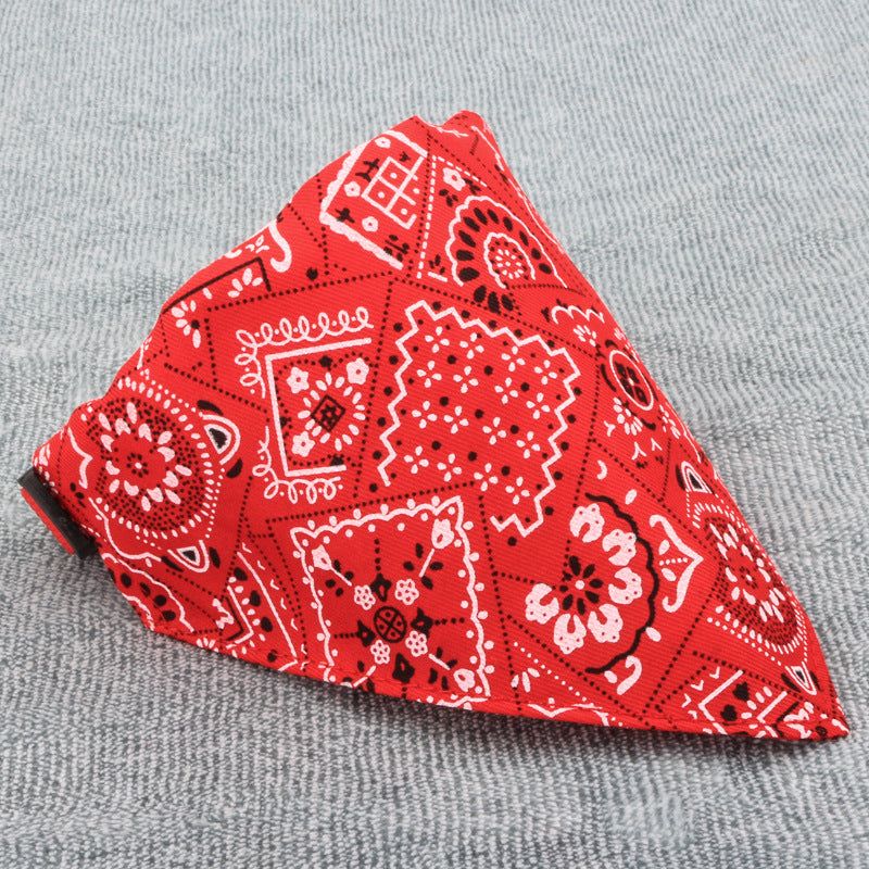 Adjustable Cotton Pet Bandana Collar