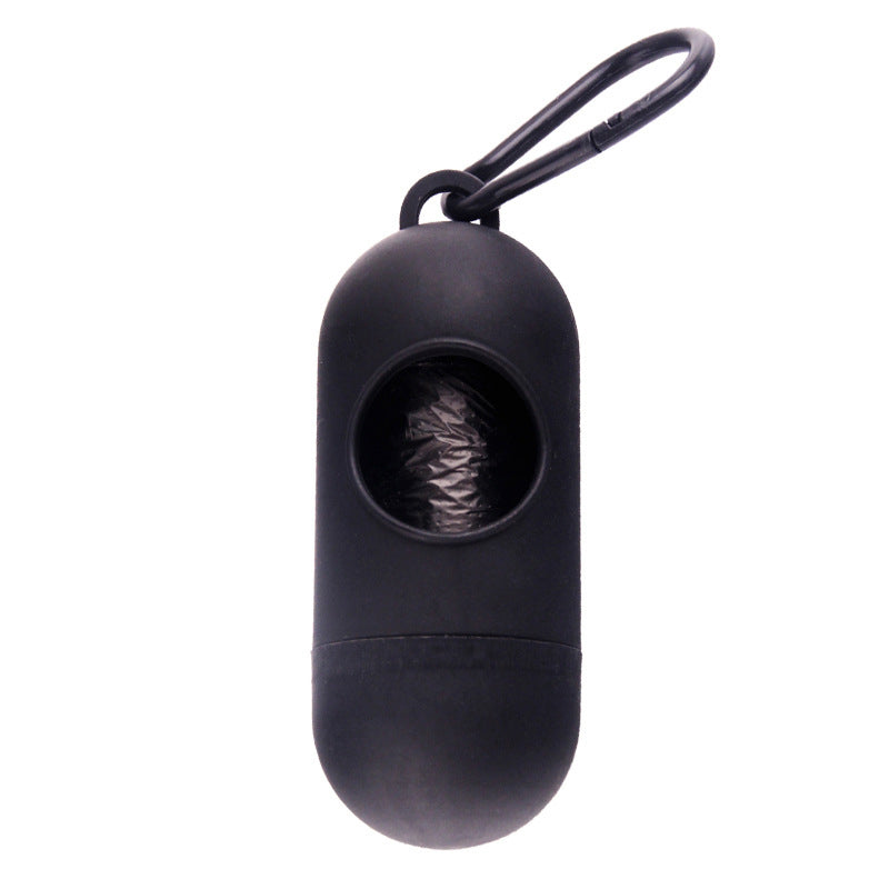 Poop Bag Dispenser with Clip - Black