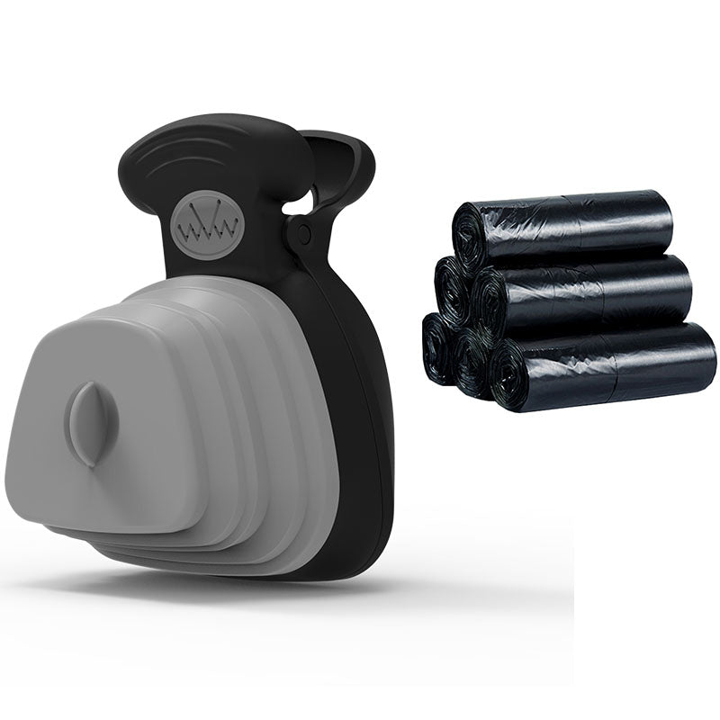 Foldable Poop Scooper With Bag Dispenser