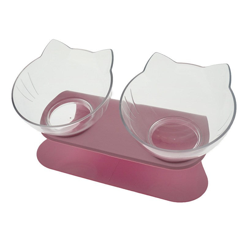 Elevated Tilted Cat Bowl Stand