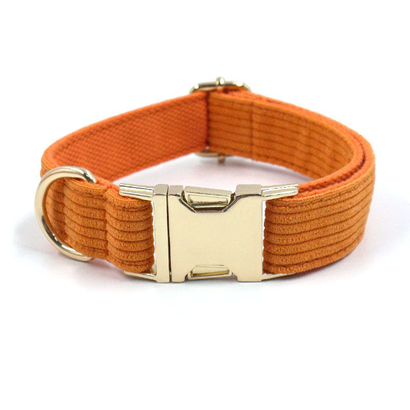Striped Corduroy Dog Collar