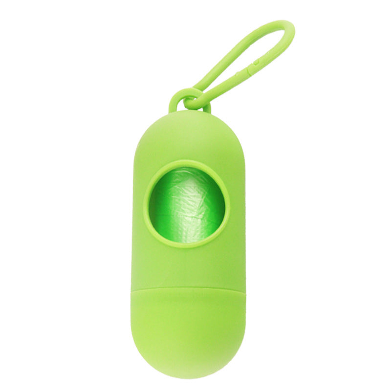 Poop Bag Dispenser with Clip - Green