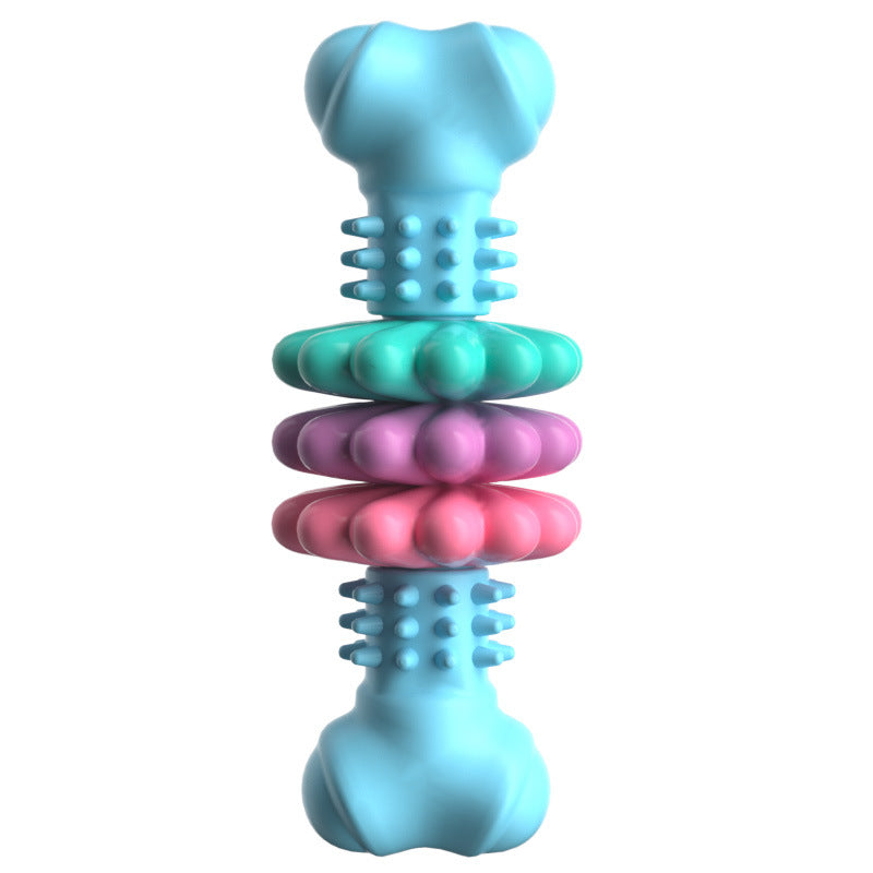 Bone-Shaped TPR Chew Toy for Dogs - Blue