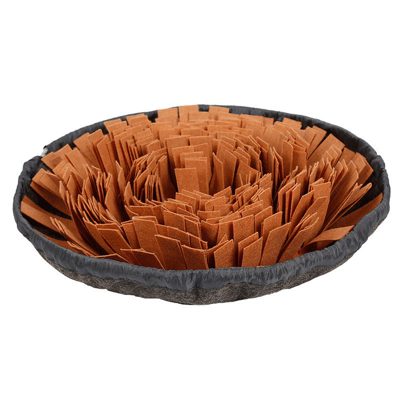 Fabric Snuffle Mat for Dogs - Brown / One size