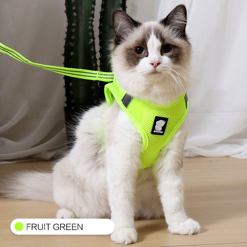 Mesh Cat Walking Harness