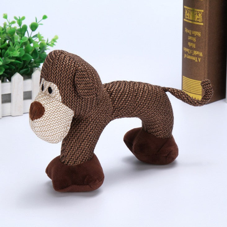 Squeaky Plush Animal Toy for Dogs