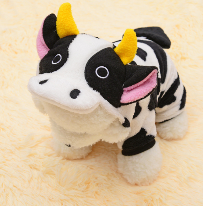 Cow Hooded Pet Sweatshirt