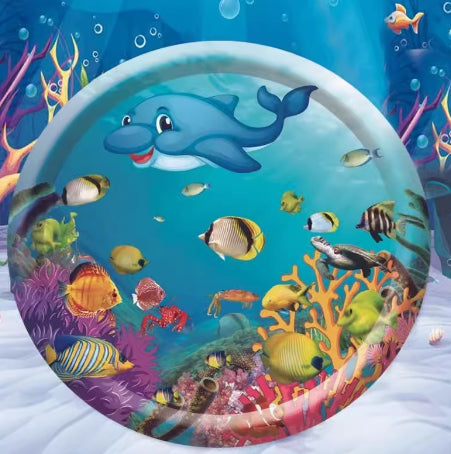 Water-Filled Pet Play Mat - Ocean World 100cm / 1PCS