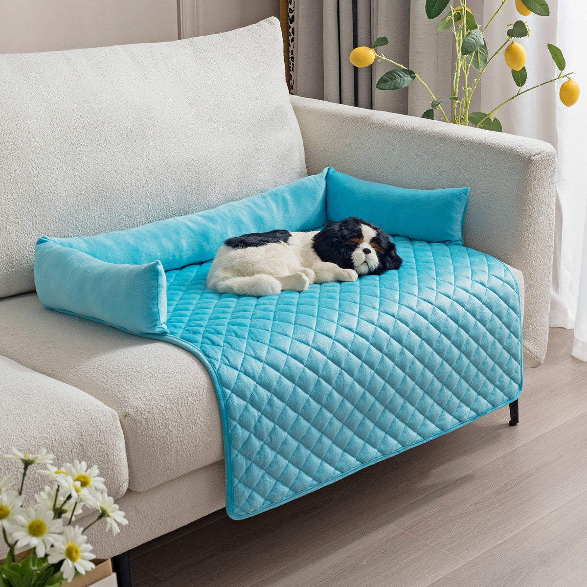 Plush Pet Sofa Cover Bed
