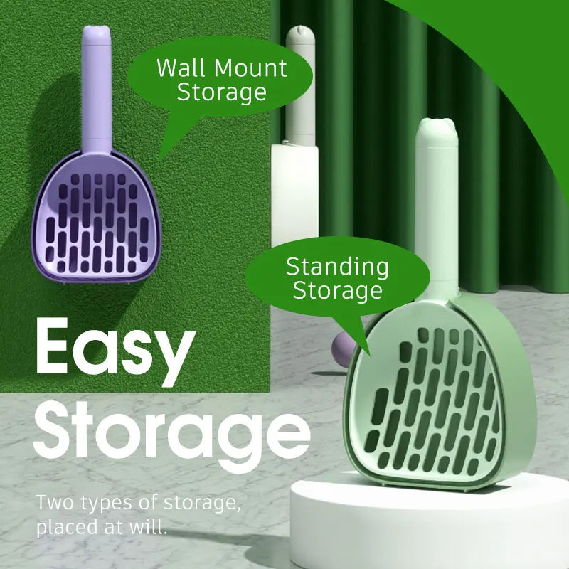 Cat Litter Scoop with Bag Storage