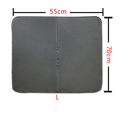 Double-Layer Cat Litter Mat - L 2PC / Grey