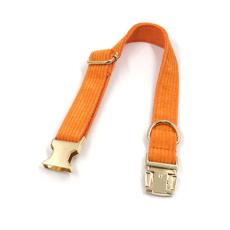 Striped Corduroy Dog Collar