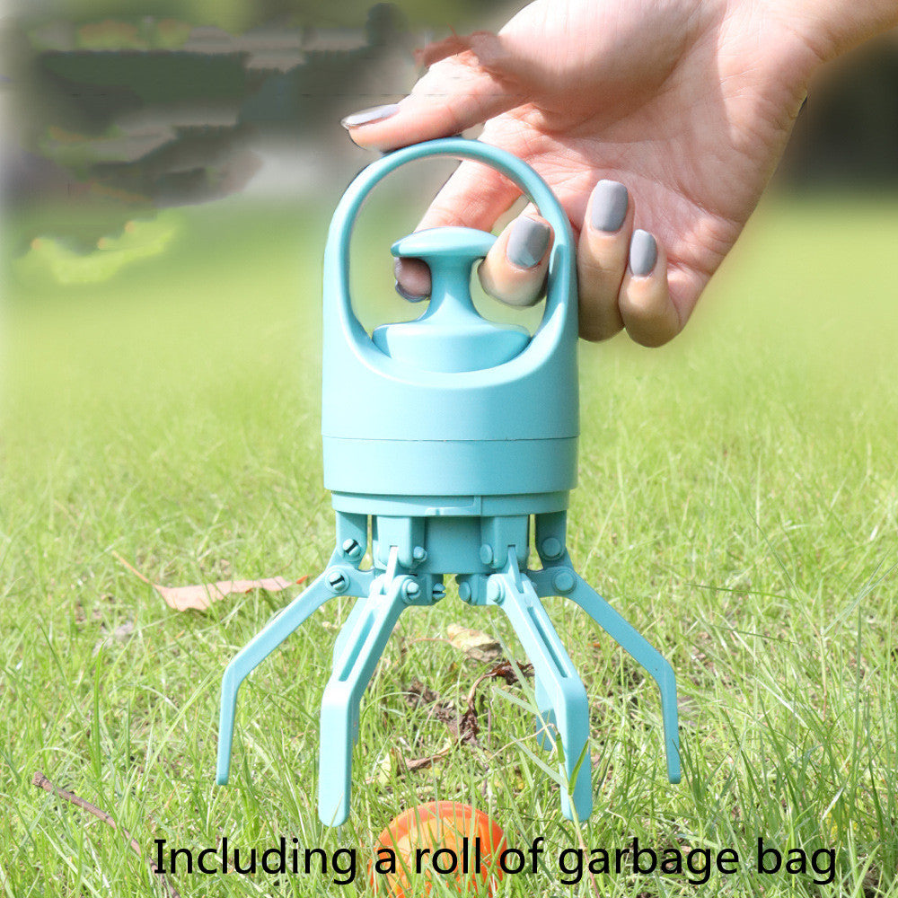 Claw Pooper Scooper with Bag Dispenser - Blue