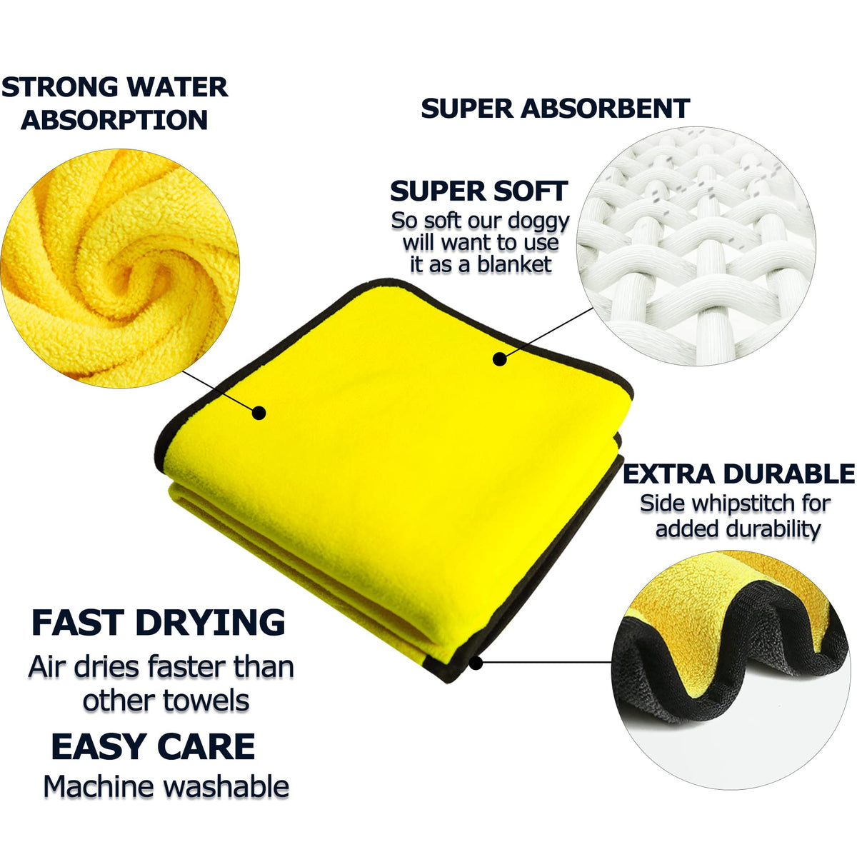 Microfiber Pet Drying Towel