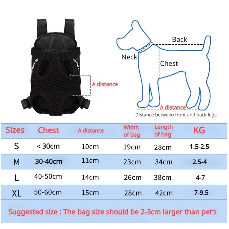 Legs-Out Dog Front Carrier Backpack