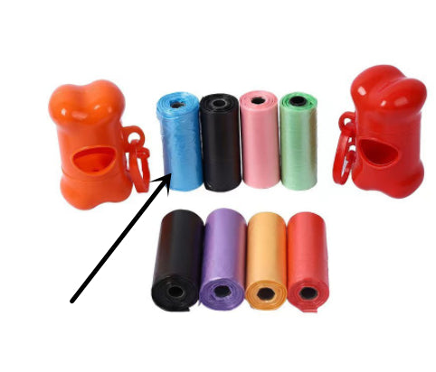 Plastic Dog Poop Bags - Bluetrashbag