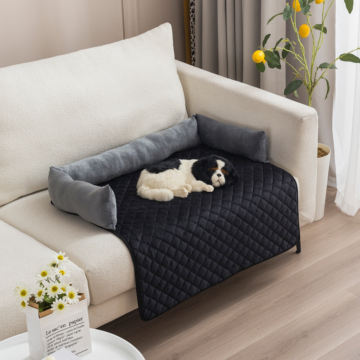 Plush Pet Sofa Cover Bed