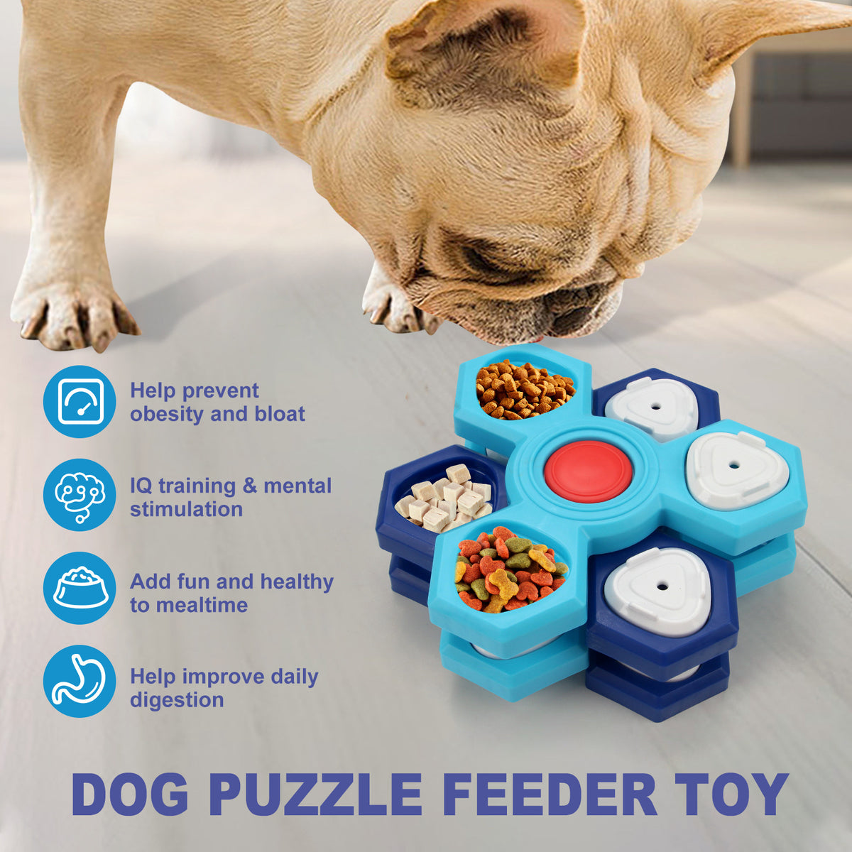 4-Layer Slow Feeder Puzzle Bowl