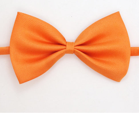 Adjustable Solid Color Pet Bow Tie - Orange