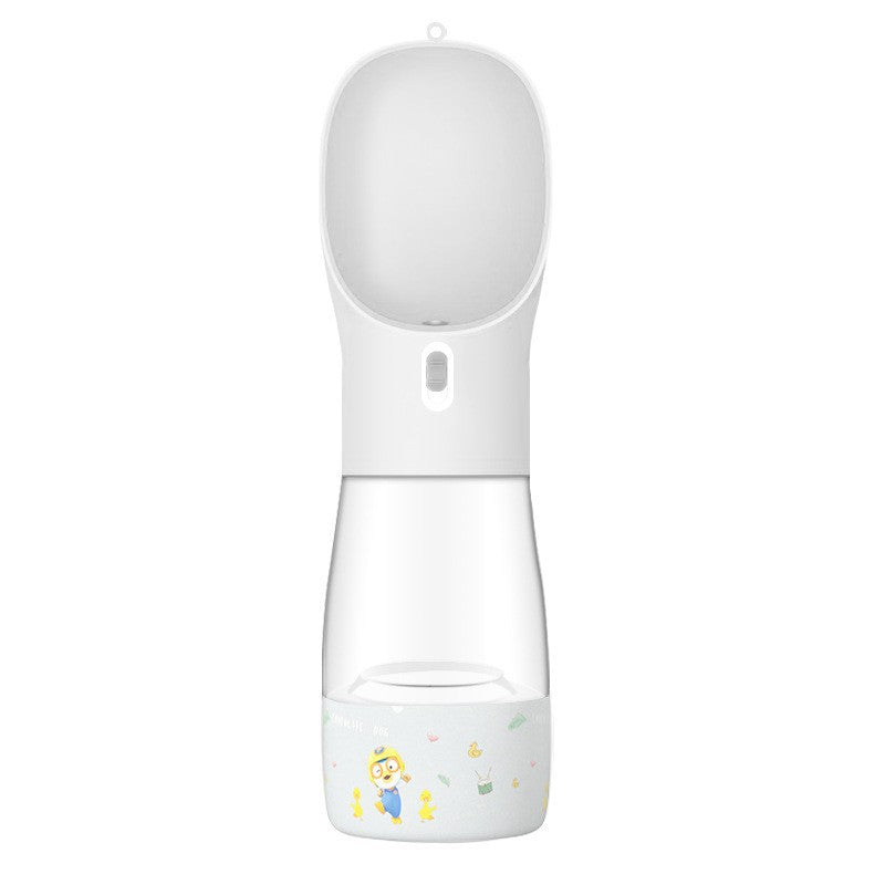 Wide-Mouth Dog Travel Water Bottle - Grey / Printing