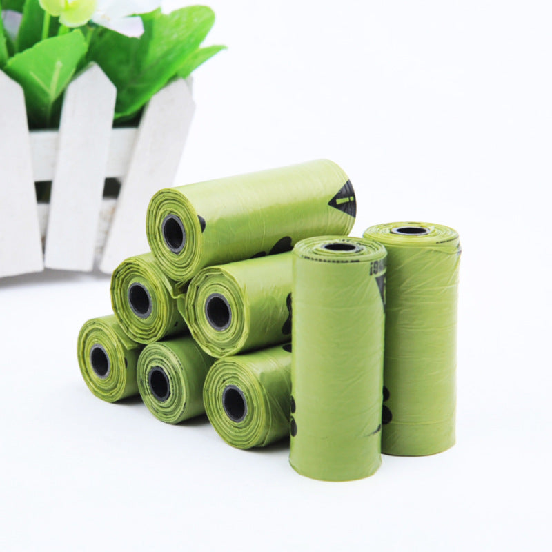 Green Dog Poop Bag Rolls