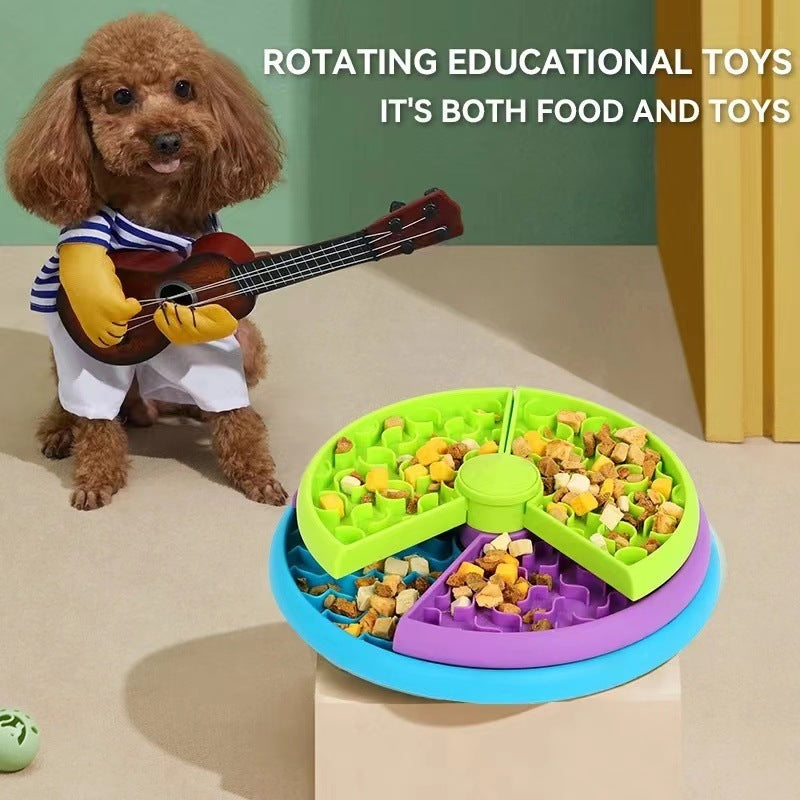 Rotating Puzzle Pet Feeder