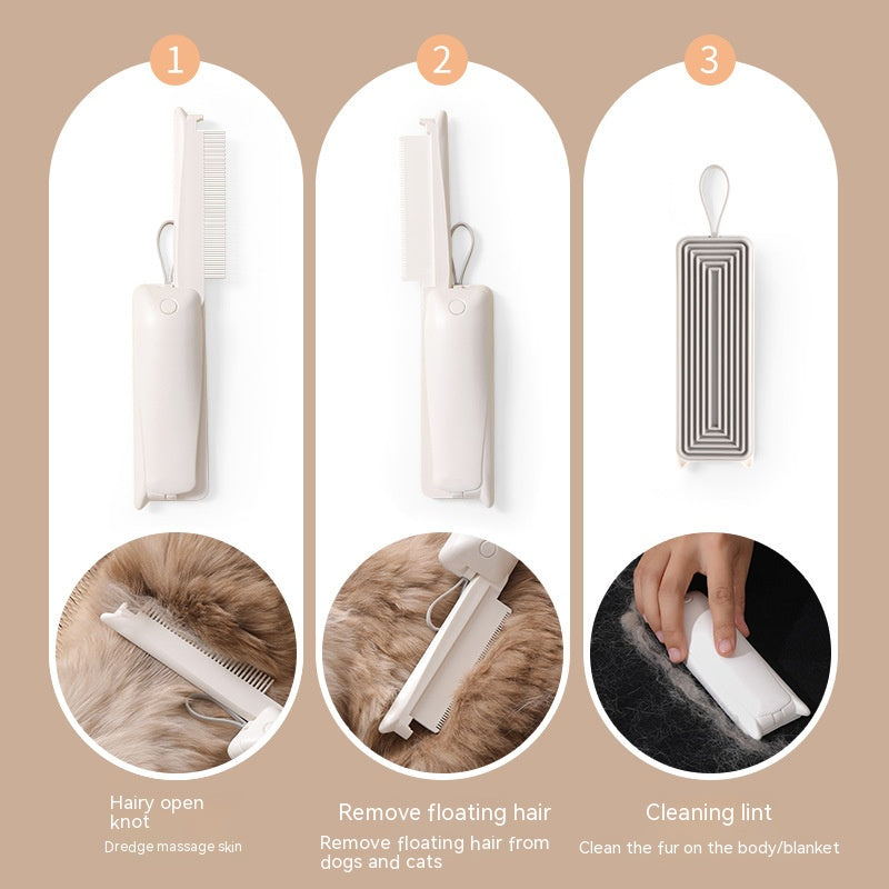 Cat Grooming Brush uses: detangling, loose fur and cleaning
