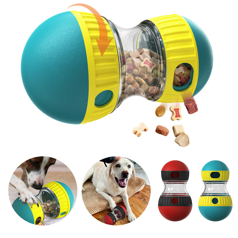 Dumbbell Treat-Dispensing Toy for Dogs