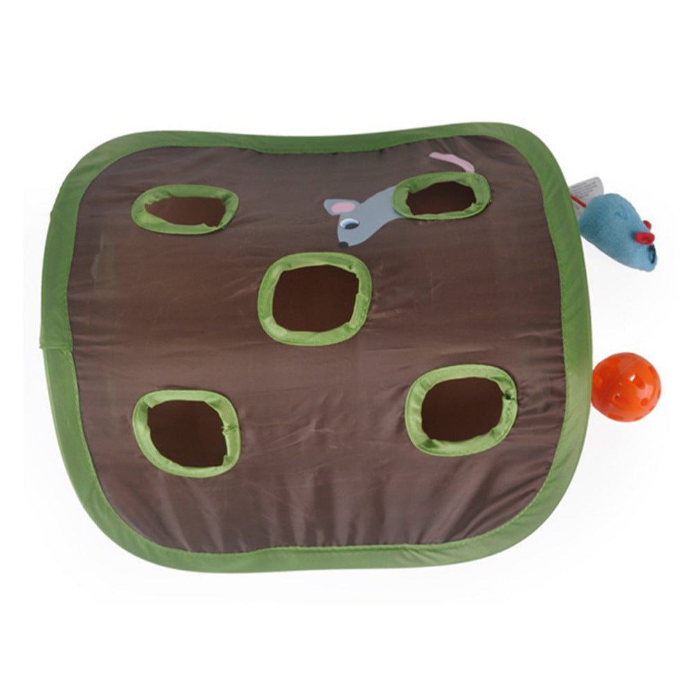 Nine-Hole Hide-and-Seek Cat Toy