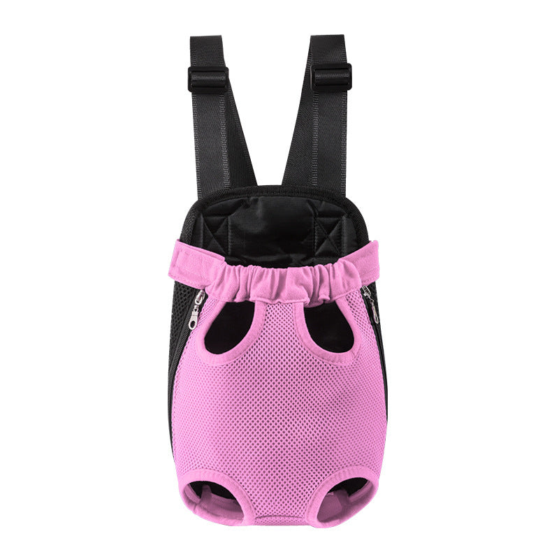 Legs-Out Dog Front Carrier Backpack - Pink / L3.5 6.5KG