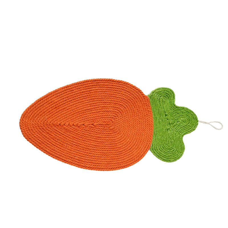 Watermelon and Carrot Sisal Scratch Pad