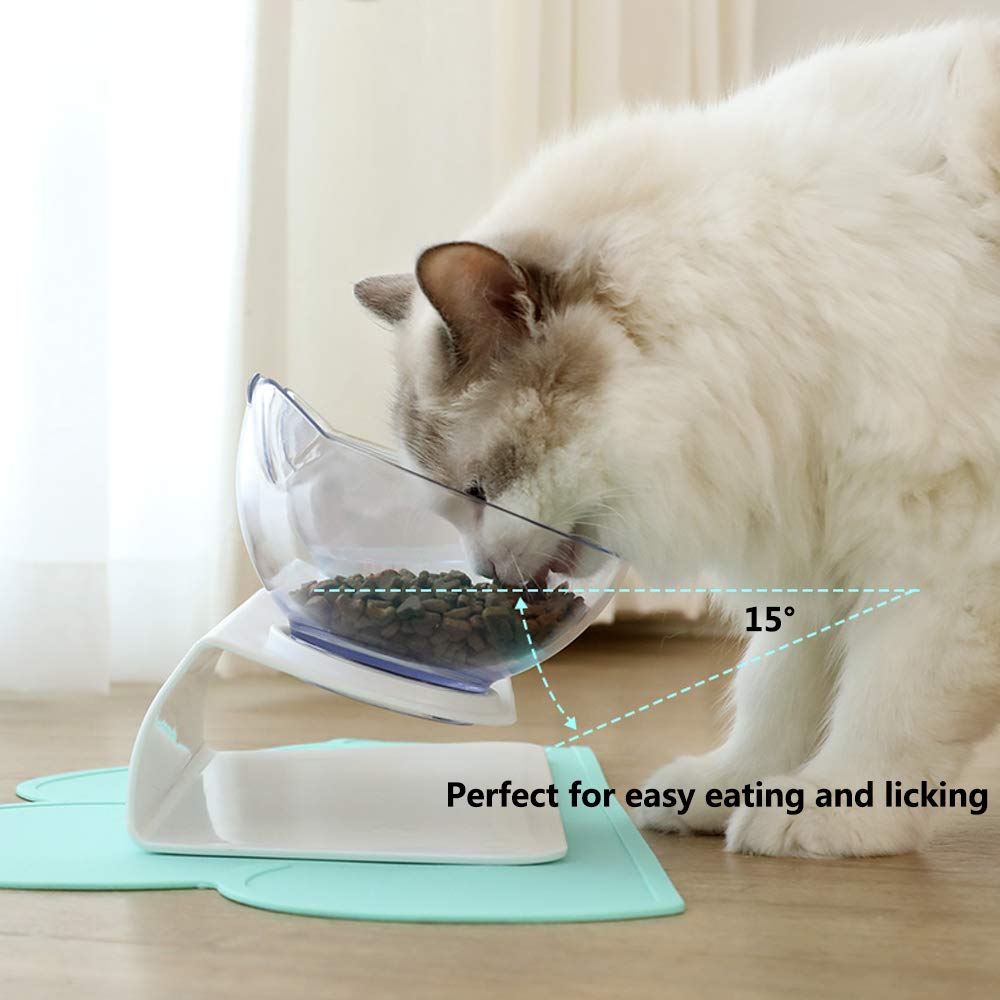 Elevated Tilted Cat Bowl Stand
