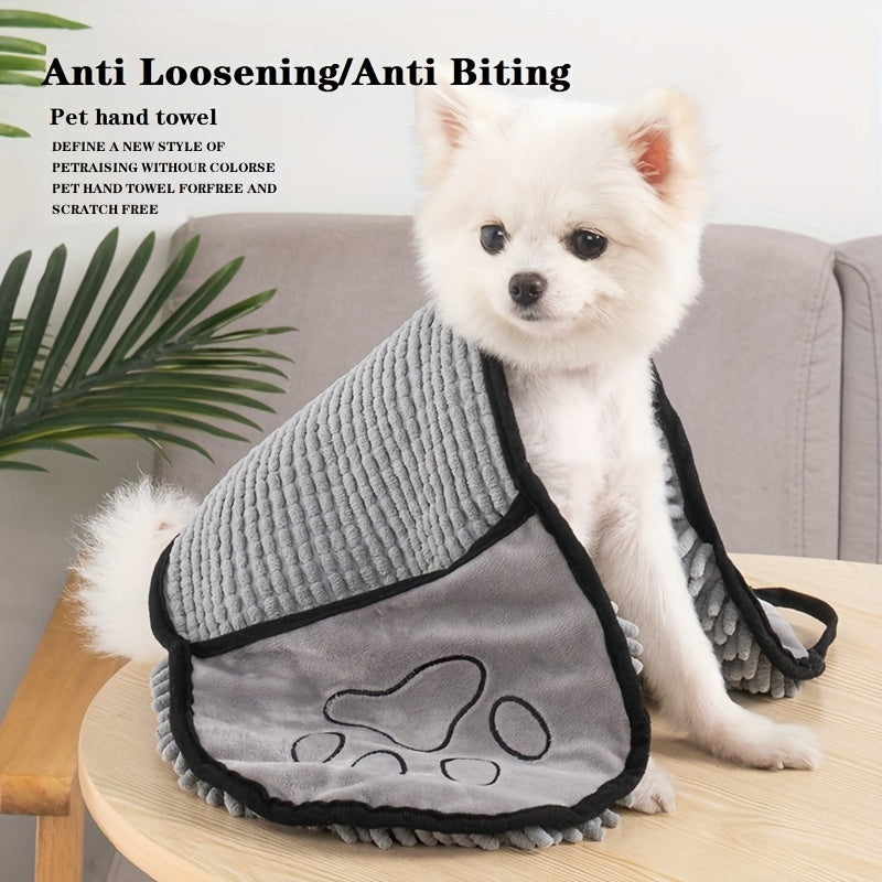 Microfiber Dog Towel with Hand Pockets