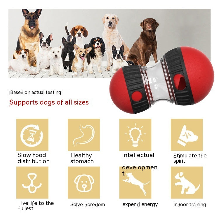 Dumbbell Treat-Dispensing Toy for Dogs