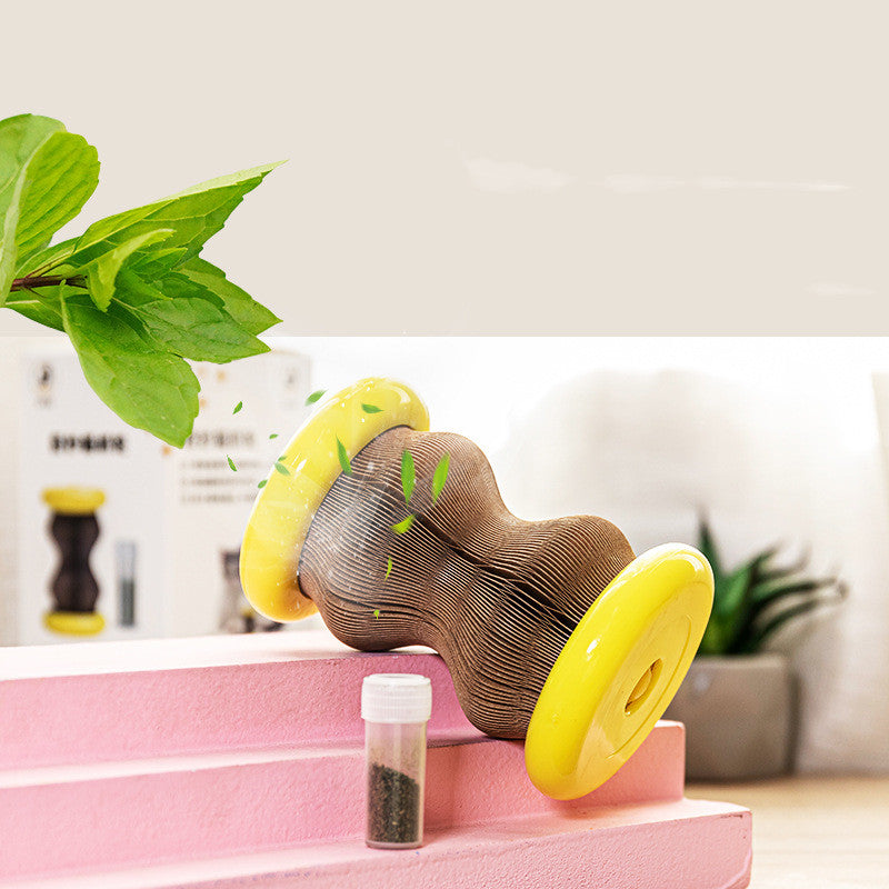 Corrugated Cat Scratch Wheel Toy