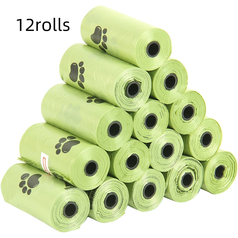 Pet Poop Bags for Dogs and Cats - Green garbage bag / 12PCS