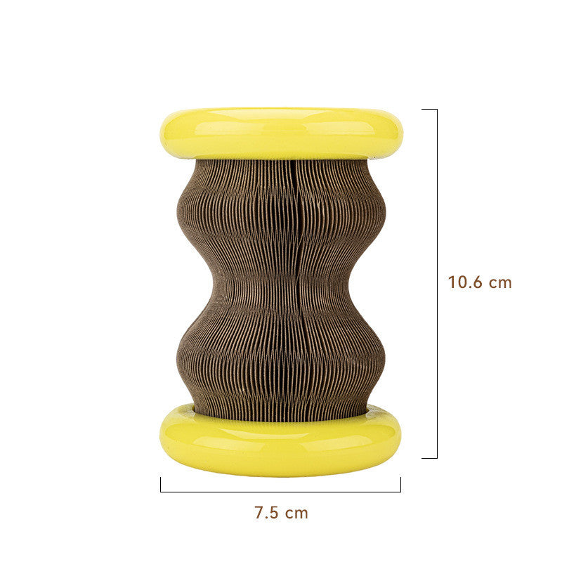 Corrugated Cat Scratch Wheel Toy
